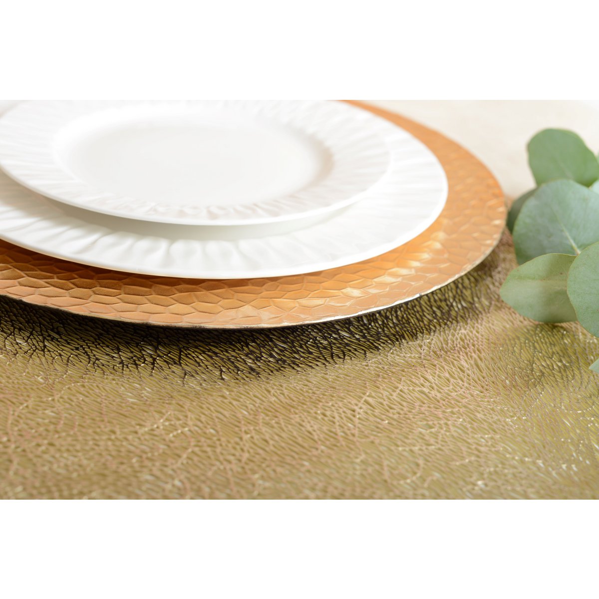 Tafelloper 150x33 cm goud verguld