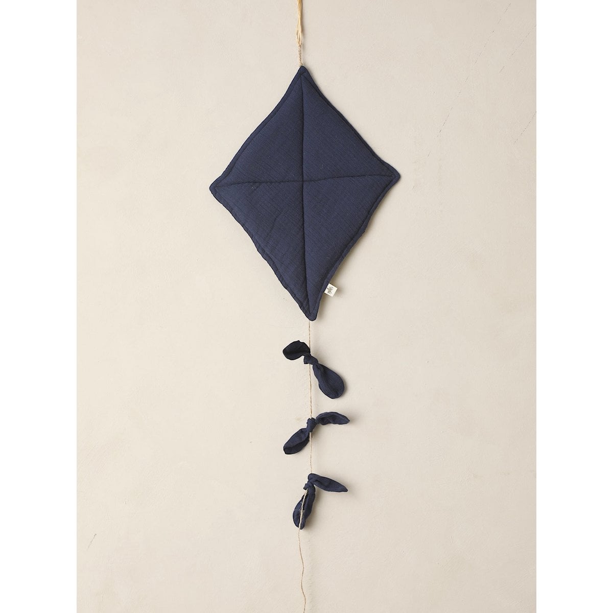 Wanddecoratie KITE 40x33 cm mosselin jute