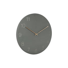 Wall clock charm engraved numerals