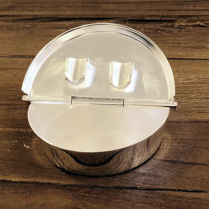 Asbak opvouwbaar verzilverd 10 cm