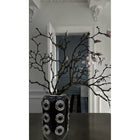 White Gold Vase With Three Circles For Modern Interior