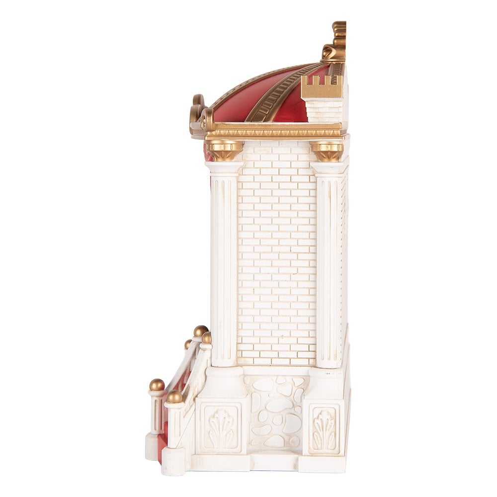 Kerstdecoratie muziek LED 22x11x23 cm rood kunststof