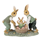 Decoration Figure Rabbit 17x7x14 cm Brown Plastic