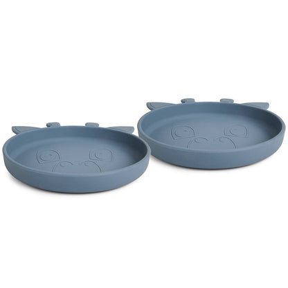 Siliconen bord 2-pack Giraf 17x4 cm