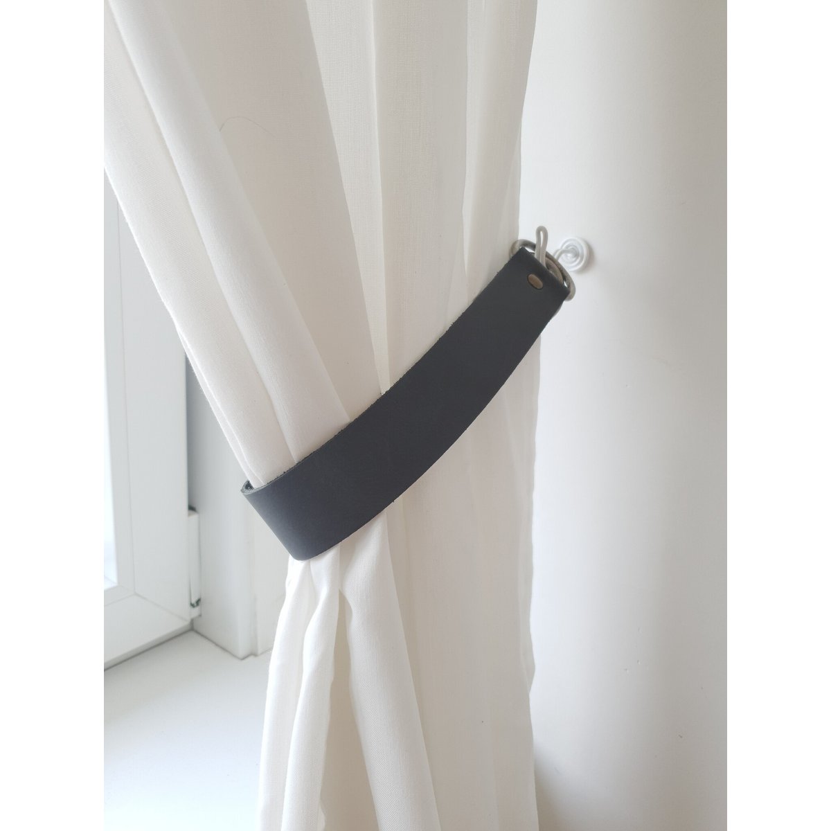Gordijn embrasse leer 50x3 cm