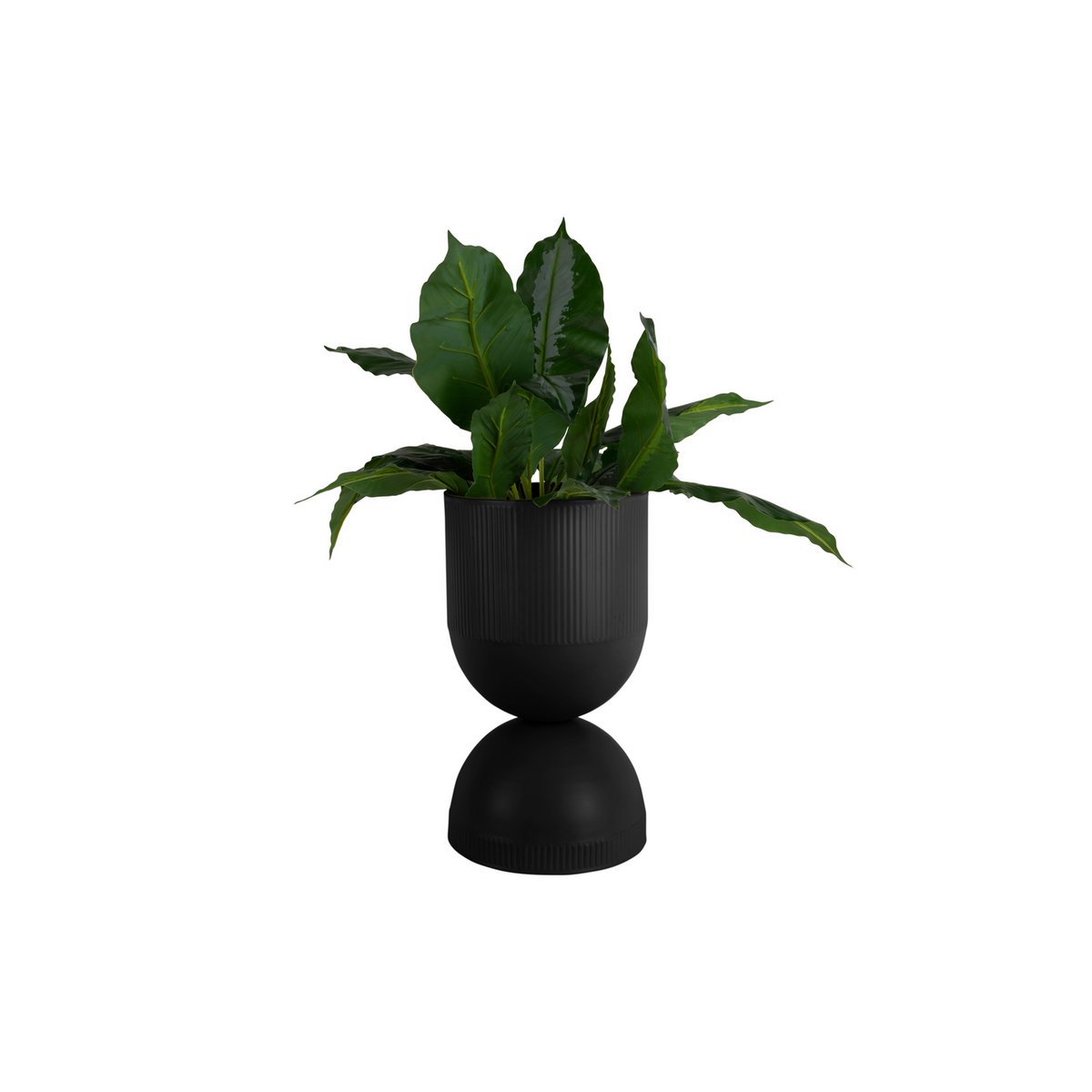 Plantpot 45x26 cm ijzer zwart