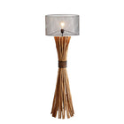 Vloerlamp drijfhout naturel/zwart 149 cm