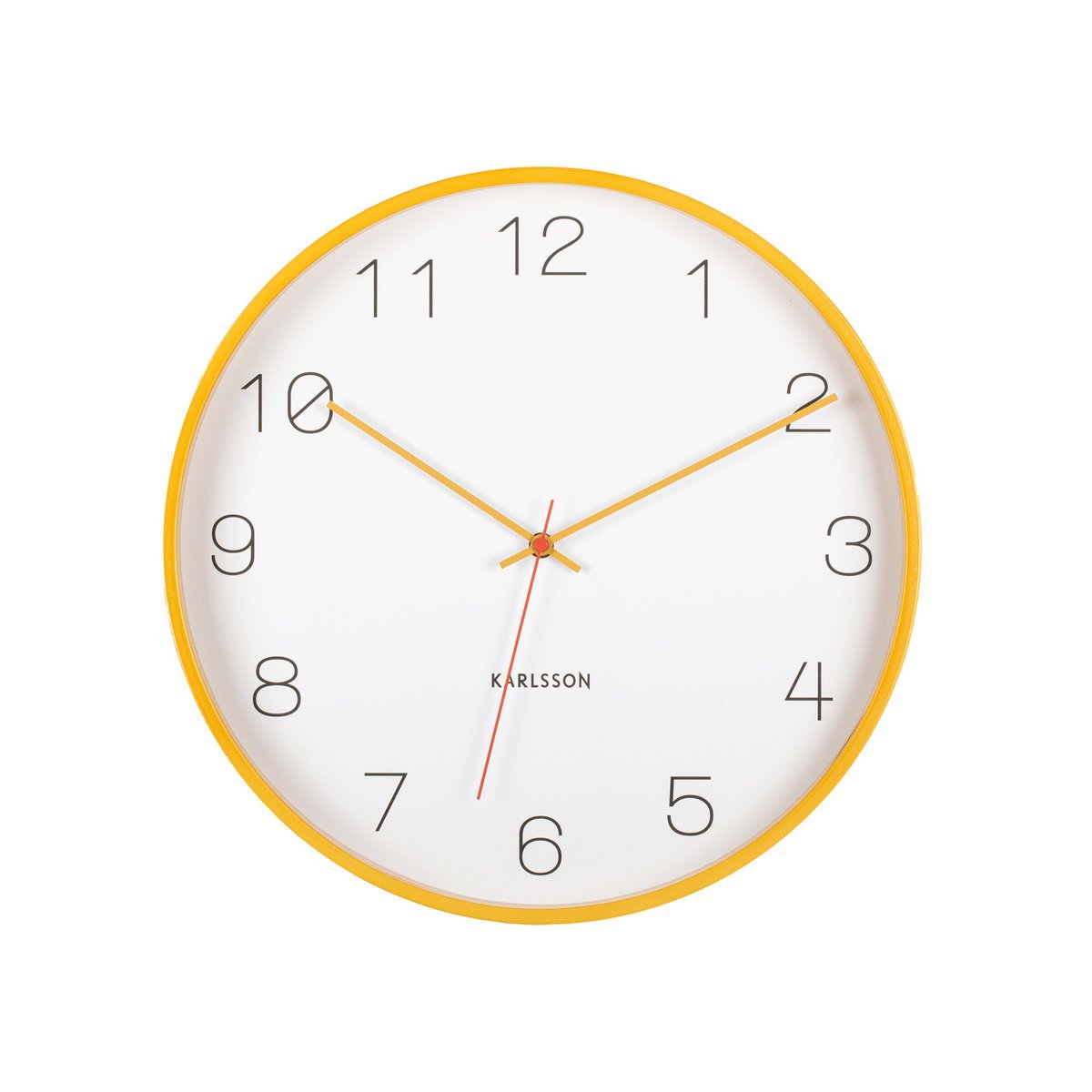 Wandklok berkenhout 30 cm