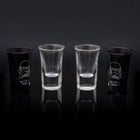 Borrelglaasjes set van 4 glas