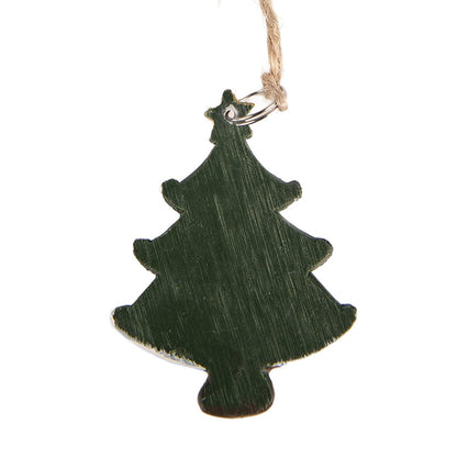 Kersthanger 3x1x5 cm groen kunststof