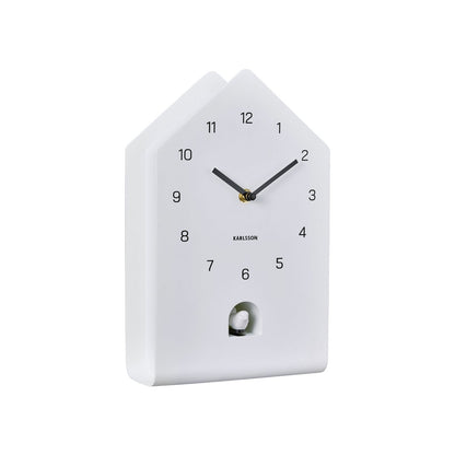 Wandklok Karlsson Fino 17x29 cm wit