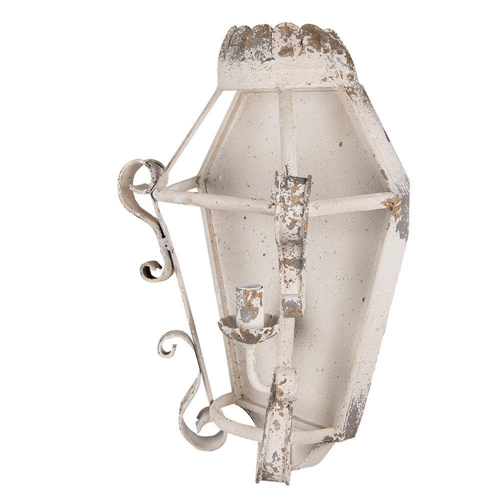 Wandlamp 33x18x49 cm beige goudkleurig ijzer