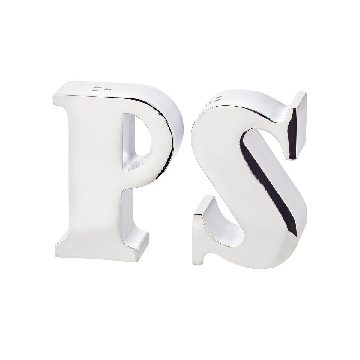 Peper en zoutstrooier set verzilverd 7 cm