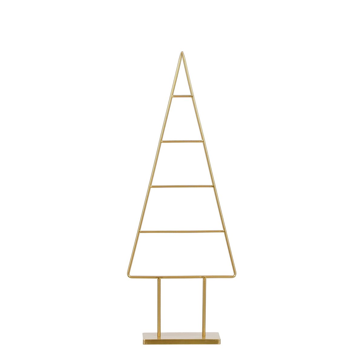 Decoratie kerstboom 34x12x90 cm goud metaal