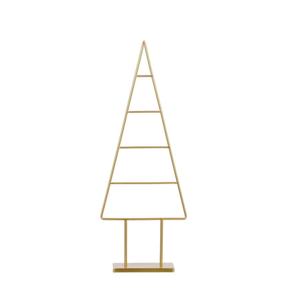 Decoratie kerstboom 34x12x90 cm goud metaal