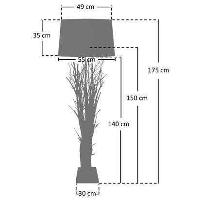 Vloerlamp drijfhout white wash 175 cm