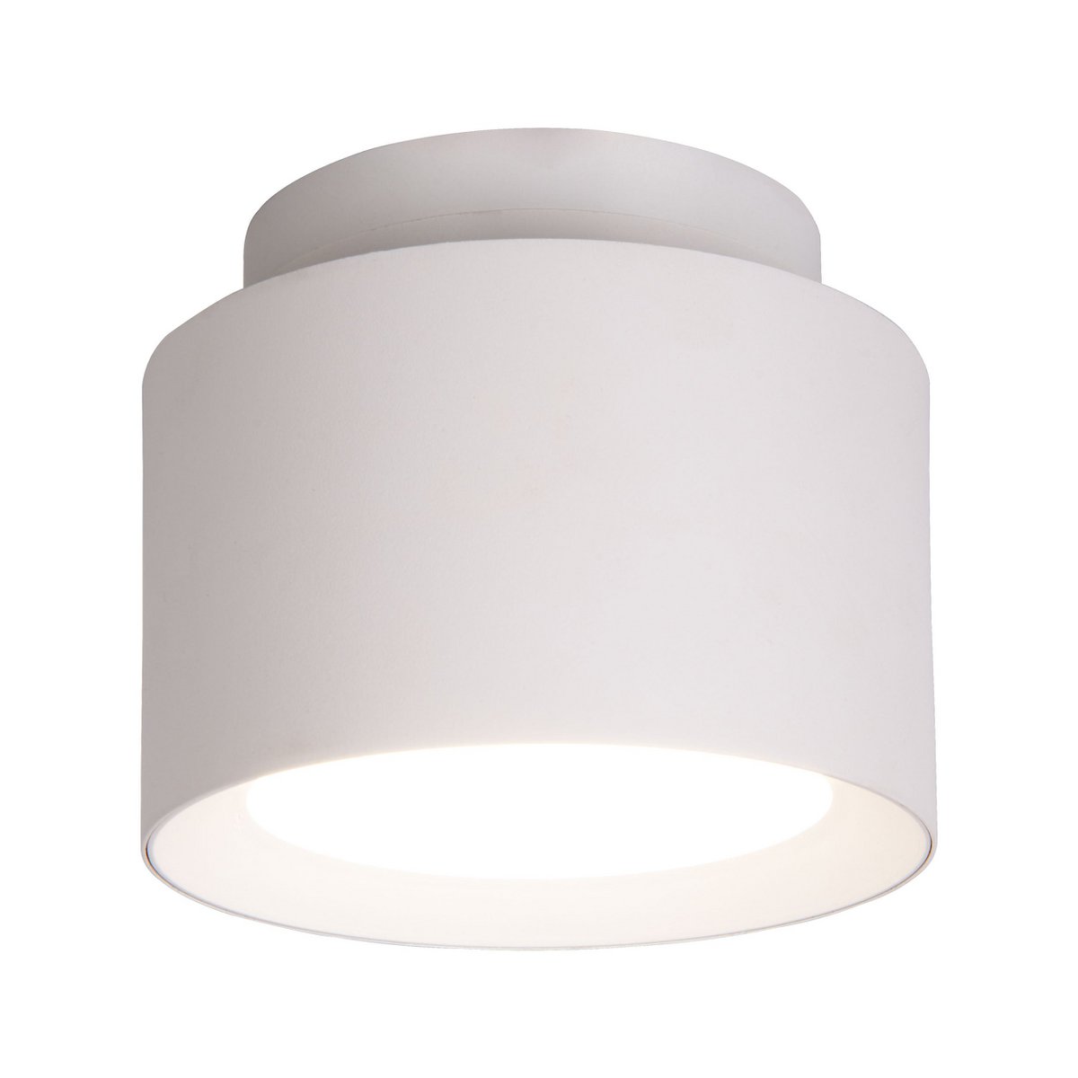 LED spot 11,5 cm wit kunststof