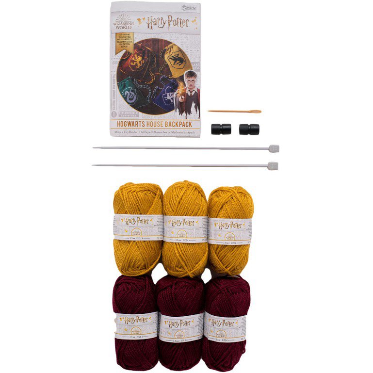 Harry Potter - Backpack Knitting Set - Gryffindor