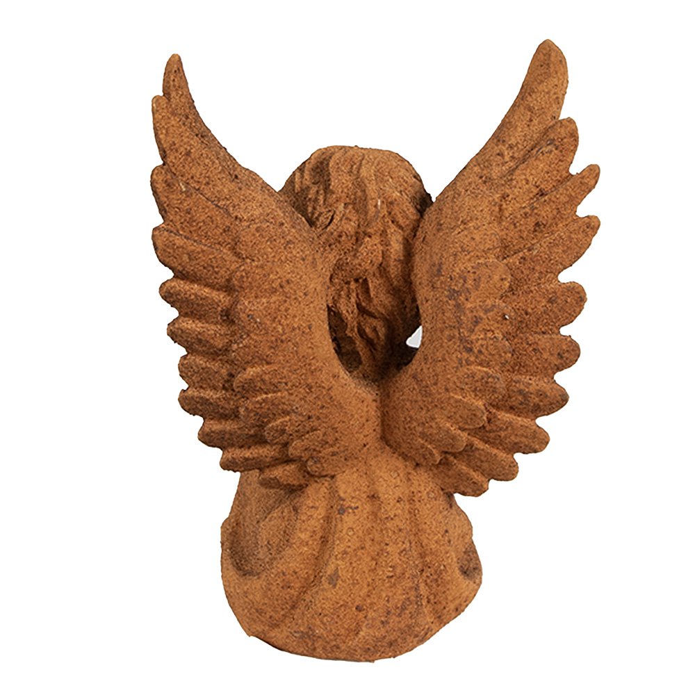 Engel beeld 15 cm bruin polyresin