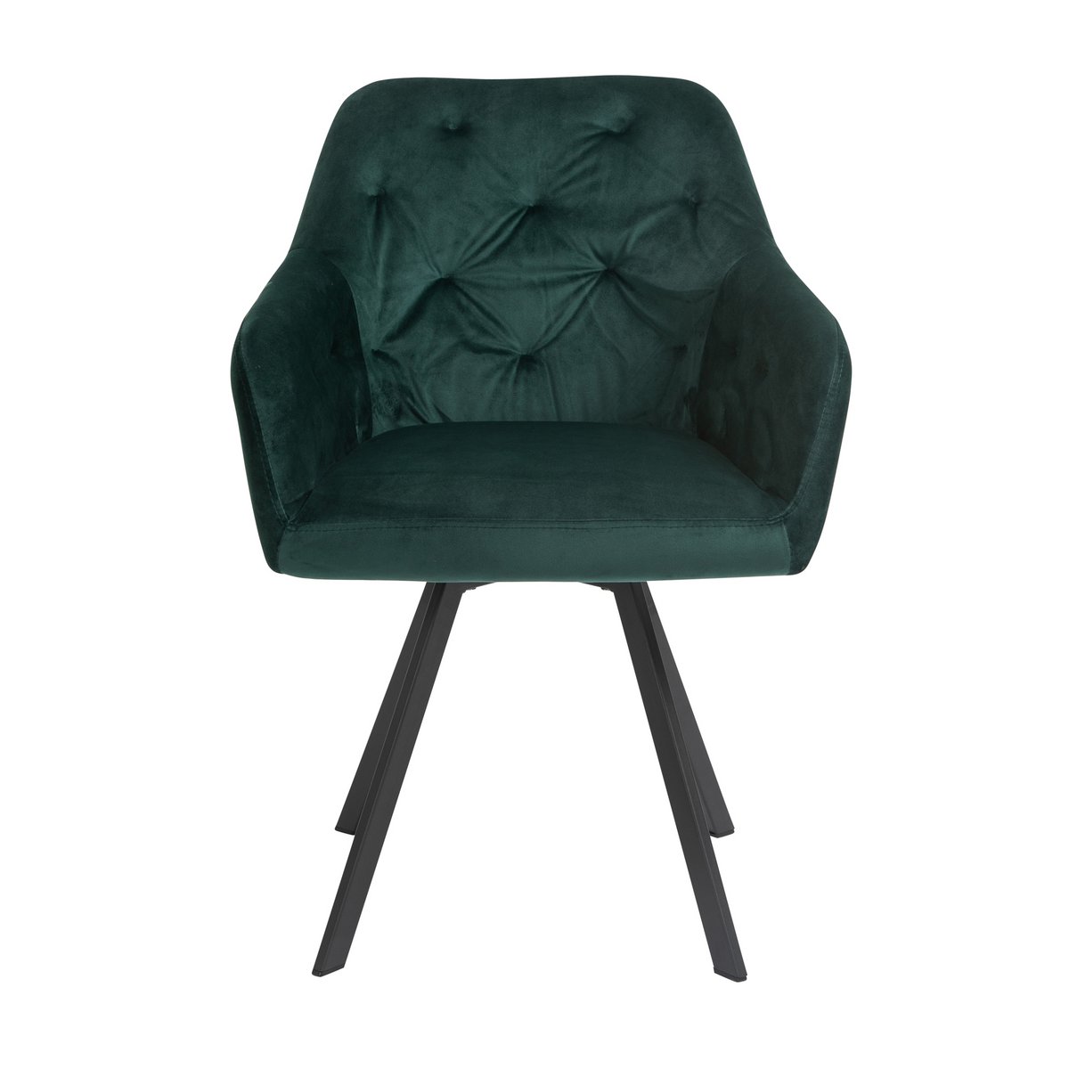 Fauteuil dennengroen draaibaar 61x62x85 cm