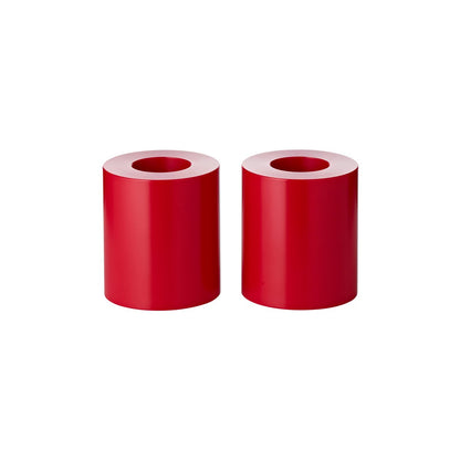 Theelichthouder 2 stuks rood Ø 8 cm