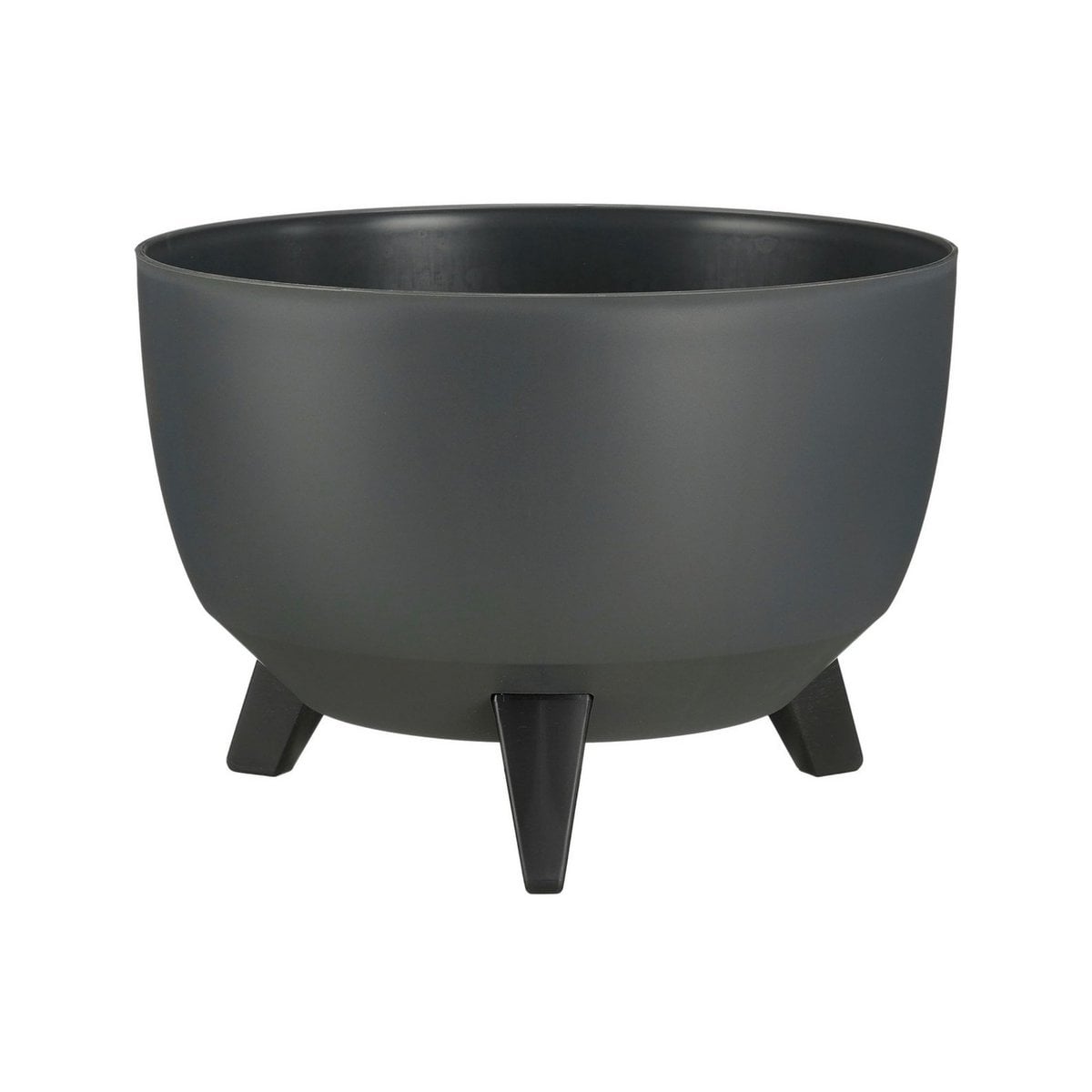 Plantenbak Doppio 33 cm antraciet gerecycled plastic