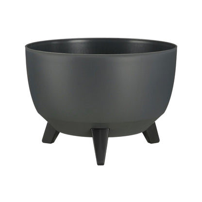 Plantenbak Doppio 33 cm antraciet gerecycled plastic