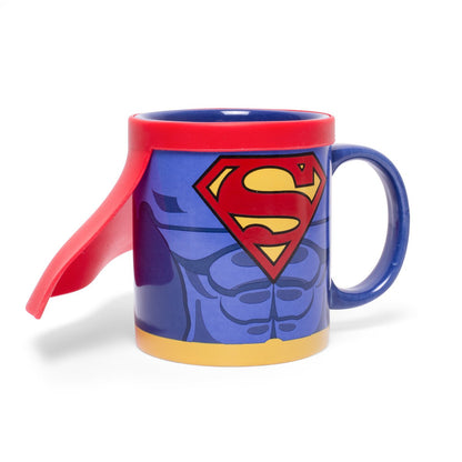 Mok Superman met cape 250 ml keramiek rood blauw