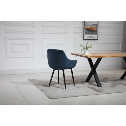Eettafel 160x90 cm massief Akazie met 4 stoelen