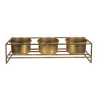 Plant stand 63x19x16 cm gold-plated iron