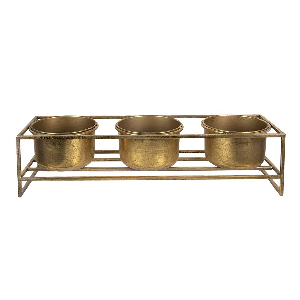 Plant stand 63x19x16 cm gold-plated iron