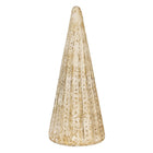 Kerstboom beeld 18x42 cm goudkleurig glas