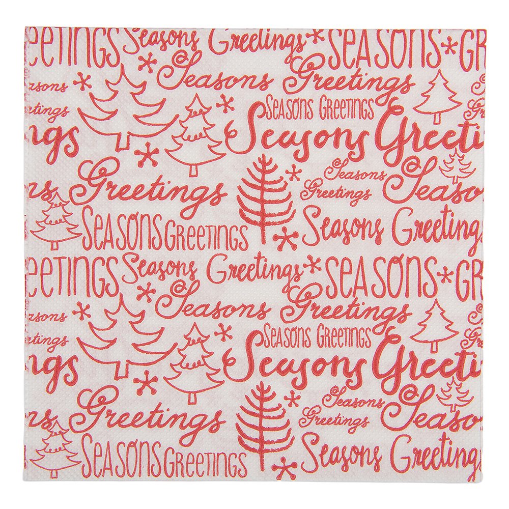 Servetten 20 stuks 33x33 cm wit papier