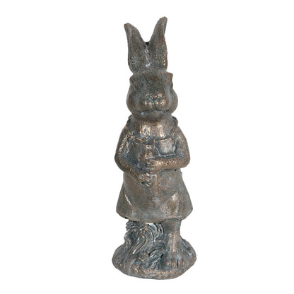 Rabbit Figurine 11 cm Brown Plastic Home Decor