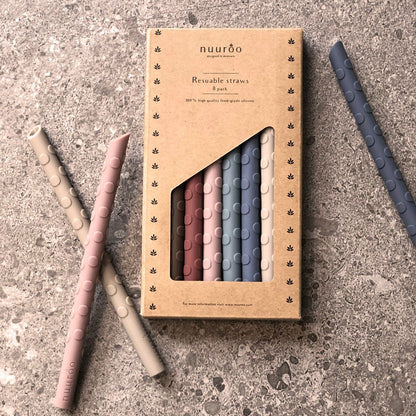 Ada Silicone Straw - 8 pieces