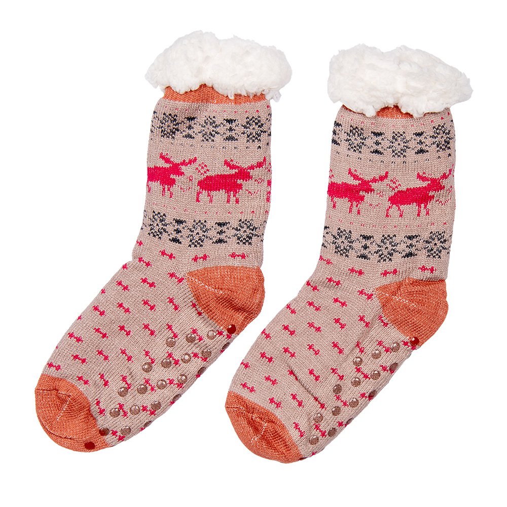 Kerstsokken set 12 stuks one size meerkleurig hert