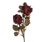 Kunstbloem Roos 70 cm rood kunststof