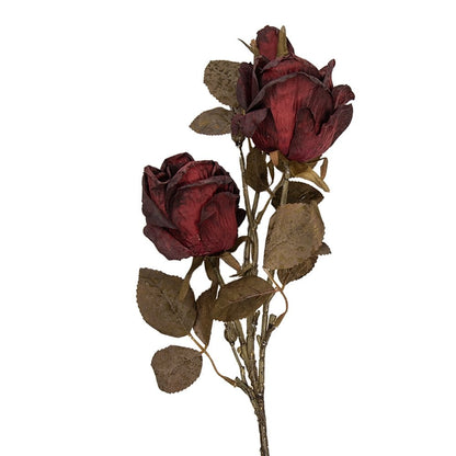 Kunstbloem Roos 70 cm rood kunststof