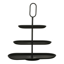 Etagere 3 laags metaal zwart 48x20x55 cm