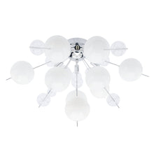 Ceiling Lamp Explosion White Metal Glass G9 Ø57 Cm Dining Room