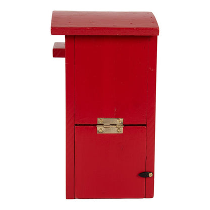 Vogelhuis 14x12x21 cm Rood Hout