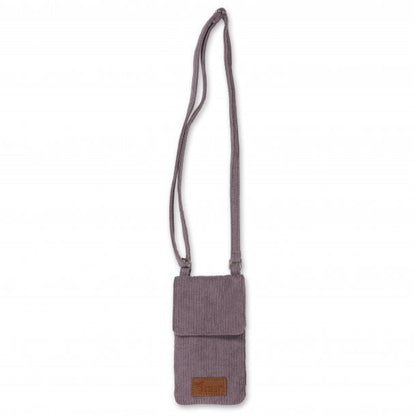 Mobieltasje corduroy lavendel 10,5x18,5 cm
