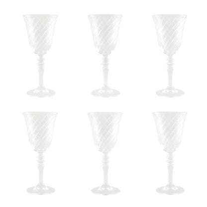 Wijnglazen 20 cm set van 6