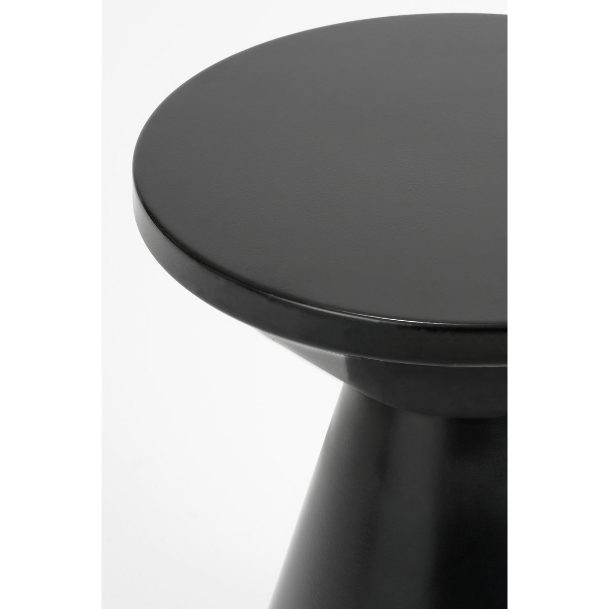 Jim Bijzettafel - H45 x Ø31 cm - IJzer - Zwart
