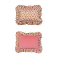 Decoratief Kussen Spring Garden Bloemenmotief Met Gele Ruche