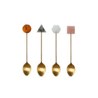 Theelepels acryl multicolor set van 4