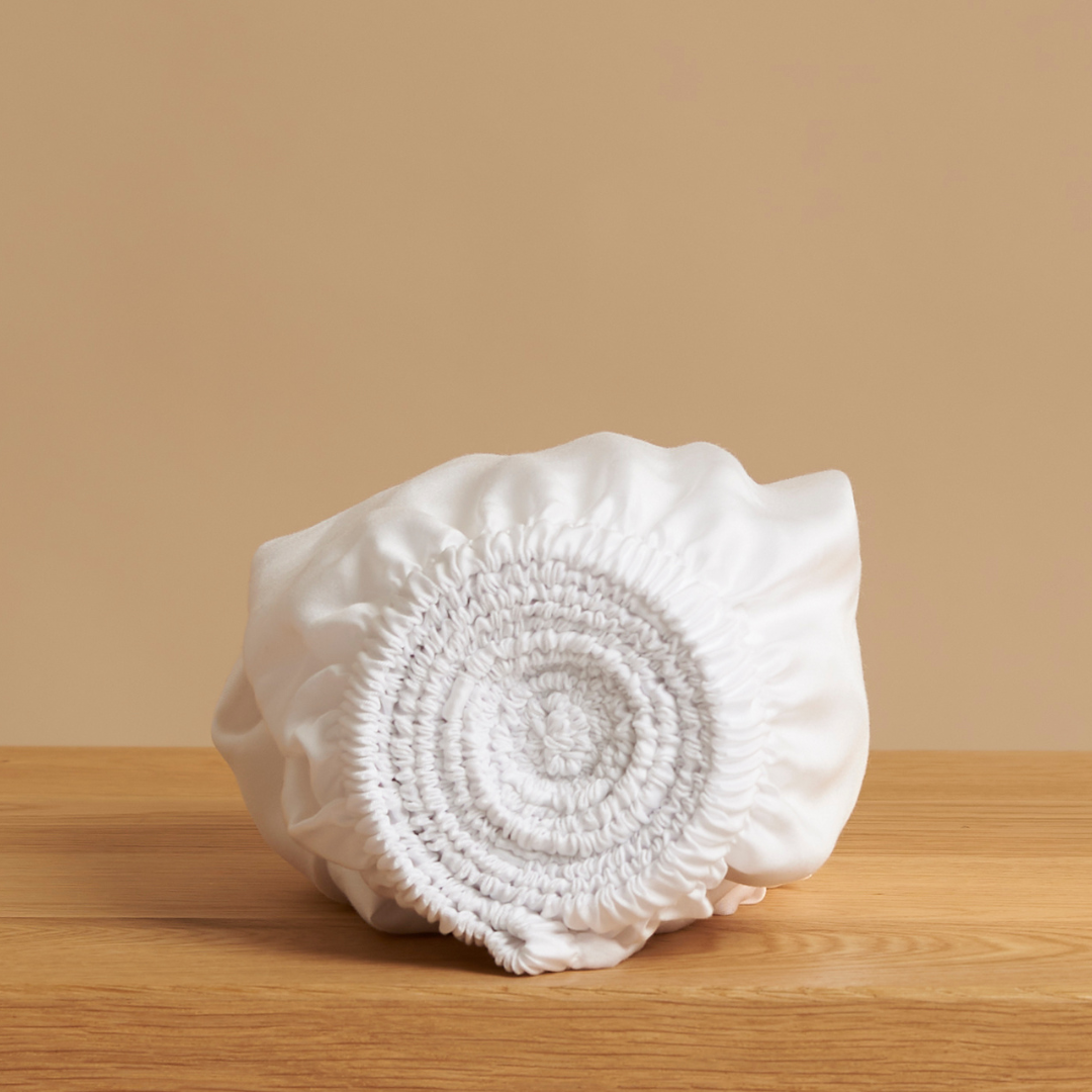 Hoeslaken TENCEL Lyocell satijn wit