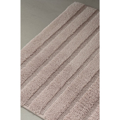 Badmat 60x100 cm katoen roze antislip