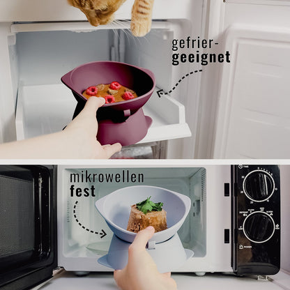 Kattenkom verhoogd verstelbaar siliconen