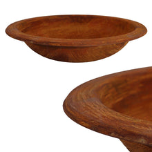 Decoratieve schaal Ø 36 cm metaal roest